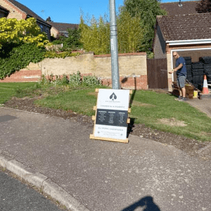 gravel grid driveway project before essex