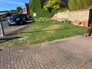 gravel gridgravel grid driveway with retaining sleepers driveway with retaining sleepers before