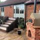 pizza oven build and coutryard steps groundworks landscaping norwich norfolk